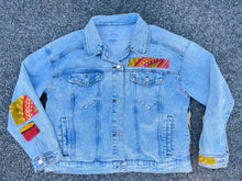 Load image into Gallery viewer, Queen of the Springtime Billy Strings Kantha Denim Jacket - Fits a Size Large or L/XL!