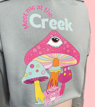 Load image into Gallery viewer, Meet Me at The Mushroom Creek Billy Strings Cropped Sage Hoodie - S , M and  XL left!