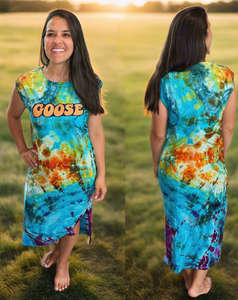 Goose Tie Dye Maxi Dress - Size Medium