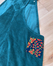 Load image into Gallery viewer, Phish Tapestry Jade Corduroy Overall Dress - Size Medium