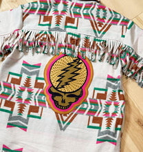 Load image into Gallery viewer, Grateful Fringy Southwest Stealie Jacket Shirt - Size S/M, M/L and L/XL