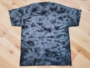 Just the Bubbles Stealth Black on Black Tie Dye Phish Tee - Size XL