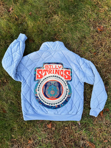 Billy Strings Blue Quilted Tapestry Jacket - One Size Small/Medium or Medium left!