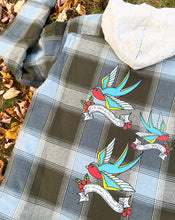 Load image into Gallery viewer, Billy Strings Gild The Lily Tattoo Birds Quilted Flannel Jacket - Men’s Size XL left!