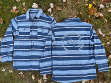 Load image into Gallery viewer, Suuuuper Soft Striped Organos Flannel Goose Shirt - Men’s Size Medium, Large or XL left!