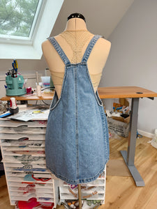 Dancin’ in the Streets Grateful Tie Dye and Denim Zip Dress - Size Large
