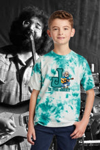 Load image into Gallery viewer, J is for Jerry Youth Teal Tie Dye Grateful Dead Tee - YOUTH Sizes S, M or L