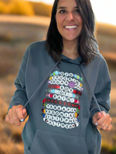Load image into Gallery viewer, Grateful Dead Friendship Bracelet Storm Blue Hoodie - Unisex Small&gt;2XL