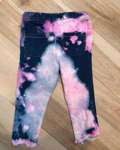 L.S.D. X Stoner Queen L.A. (Rad & Refined) Grateful Tie Dye Toddler Distressed Drawstring Pants - Size 18M