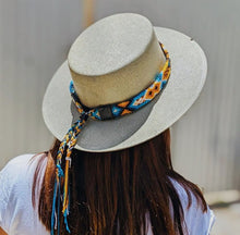 Load image into Gallery viewer, Woven Macrame Adjustable Hat Bands - One Left!