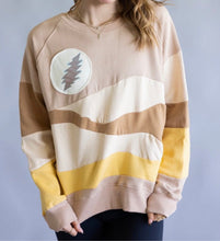 Load image into Gallery viewer, Standing on the Moon Grateful Springtime Crewneck Sweater - Size S/M and L/XL left!
