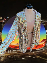 Load image into Gallery viewer, Champagne and Phish Bubbles Vegas Sequin Jacket - Size Medium/Lrg