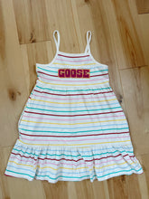 Load image into Gallery viewer, Little Striped Goose Tour Dress - Size Small (Little Girls 6/7)