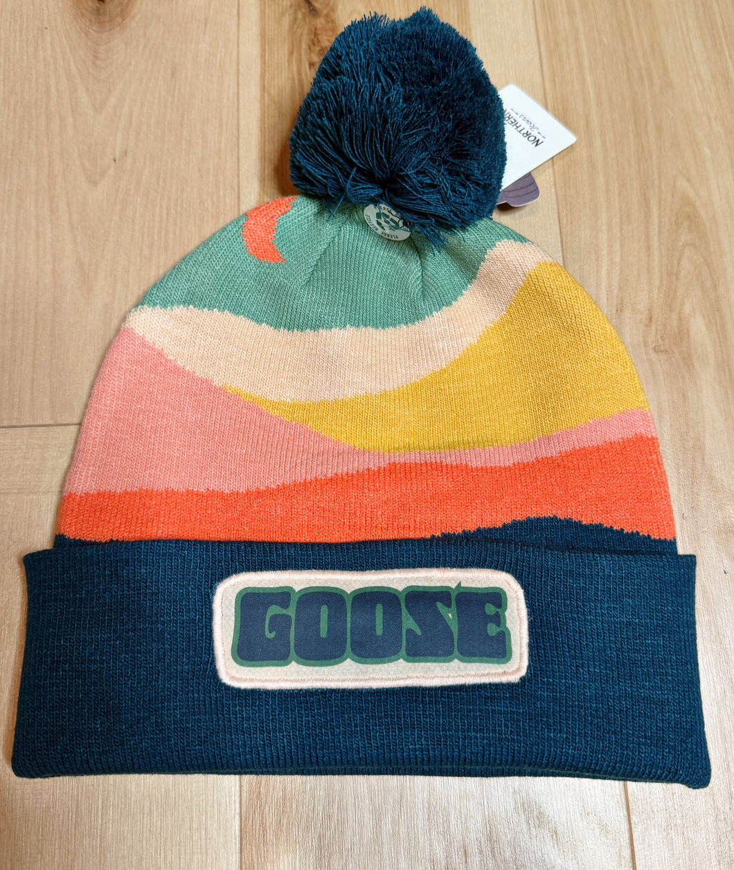 Moon Cabin Goose Beanie - Removable Pom