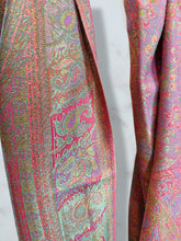 Load image into Gallery viewer, Sparkly Deep Pink and Teal STS9 Paisley Pashmina