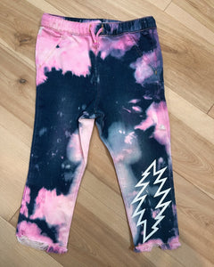 L.S.D. X Stoner Queen L.A. (Rad & Refined) Grateful Tie Dye Toddler Distressed Drawstring Pants - Size 18M