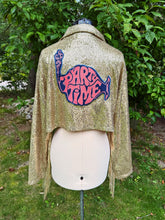 Load image into Gallery viewer, Party Time Gold Sequin and Fringe Phish Moto Jacket - Size S, M or L