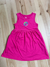 Load image into Gallery viewer, Little Pink Sparkle Donut Phish Dress - Size Small (6/6X)
