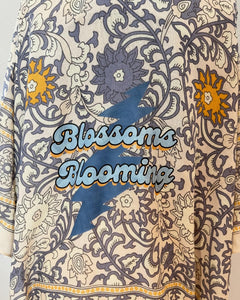 Blossoms Blooming Floral Grateful Dead Cream Kimono - One size fits ALL (ONE left!)