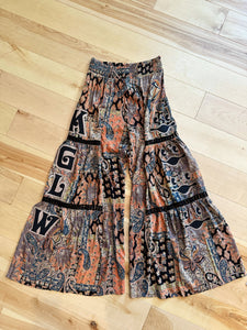 King Gizzard and the Lizard Wizard Wide Leg Paisley Sunset Pants -  Size Small!