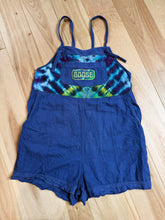 Load image into Gallery viewer, Goose Linen and Perwinkle Tie Dye Overalls - Size Small