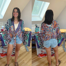 Load image into Gallery viewer, Strange Design Funky Phish Paisley Tie Front Summer Boho Wrap - One size fits ALL (ONE LEFT!)