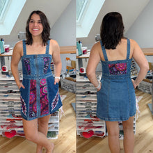 Load image into Gallery viewer, Grateful Tapestry Denim Full Zip Dress -Size Small, Large and XXL left