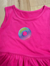 Load image into Gallery viewer, Little Pink Sparkle Donut Phish Dress - Size Small (6/6X)