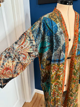 Load image into Gallery viewer, Goose Tie Dye Silk Kimono - Size Sm&gt;L/XL