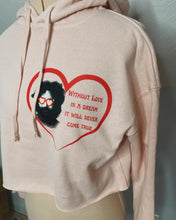 Load image into Gallery viewer, Without Love in a Dream Jerry Blush Cropped Hoodie - Size Small left!