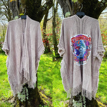 Load image into Gallery viewer, Terrapin Moon Grateful Fringy Sweater Kimono - One Size Fits ALL (Only ONE Left!)