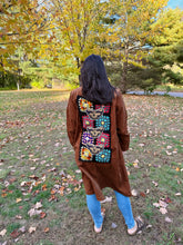 Load image into Gallery viewer, Grateful Granny Square and Corduroy Fall Jacket - One Size M/L Left!