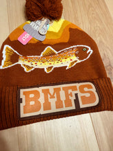 Load image into Gallery viewer, Billy Strings BMFS Rainbow Trout Brown Earth Tone Beanie (Removable Pom)- Only 2 Available!