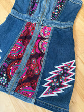 Load image into Gallery viewer, Grateful Tapestry Denim Full Zip Dress -Size Small, Large and XXL left