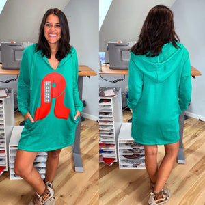 Southwest Pretty Lights Hooded Sweatshirt Dress - One Size Small left!  (runs big!)