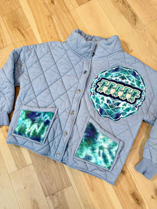 Phish From VT Blue Quilted Tapestry Jacket - One Size L/XL!