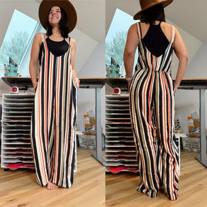 Retro Stripe High Waisted Phish Jumper - Only One Made! Fits a Size Large through XXL Best!