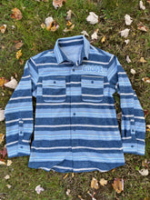 Load image into Gallery viewer, Suuuuper Soft Striped Organos Flannel Goose Shirt - Men’s Size Medium, Large or XL left!