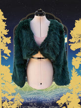 Load image into Gallery viewer, Pretty Lights Faux Fur Cropped Coat- ONE Size Large