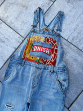 Load image into Gallery viewer, Phish Kantha Pocket Distressed Denim Overalls - Size Large