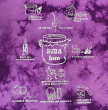 Load image into Gallery viewer, YOUTH Purple Reba Jam Doodles Phish Tie Dye Tee - Youth S, M or L