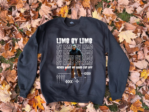 Limb By Limb Jason Halloween Inspired Phish Crewneck - Size S>2XL