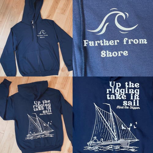 Moma Dance Sailing Full Zip Phish Hoodie - Size M, XL or 2XL left (only one in each size made)