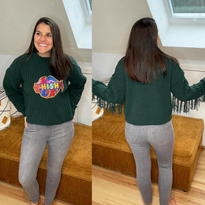 Fringy Pine Phish Sweater - (ONE LEFT Size L!)