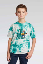 Load image into Gallery viewer, J is for Jerry Youth Teal Tie Dye Grateful Dead Tee - YOUTH Sizes S, M or L