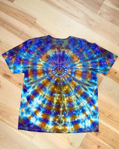 Going Down The Road Feeling Bad Bad Bad Grateful Dead Inspired VibrantTie Dye Tee - Size Large