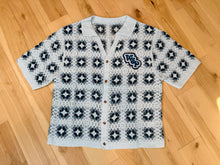 Load image into Gallery viewer, Blue Indian Crochet Widespread Panic Shirt -  ONE Men’s Size Medium and Large!