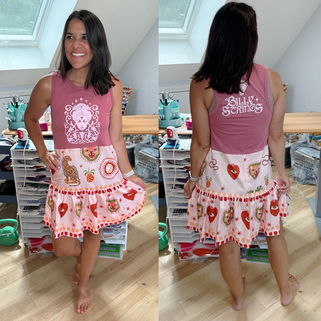 Billy Strings Fortune Teller Tattoo Dress - Size S/M or Medium