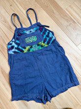 Load image into Gallery viewer, Goose Linen and Perwinkle Tie Dye Overalls - Size Small