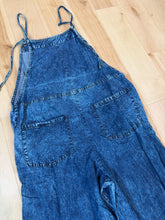Load image into Gallery viewer, Billy Strings BMFS Tie Dye Lightweight Denim Bellbottom Overalls - Size Large left!